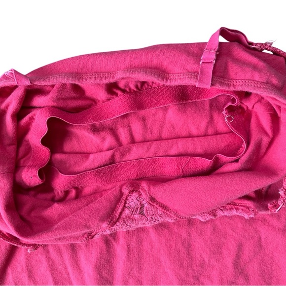 Vtg Y2K American Eagle Babydoll Cami Top Sz Small Lace Trim Defined Bust READ - Picture 4 of 11